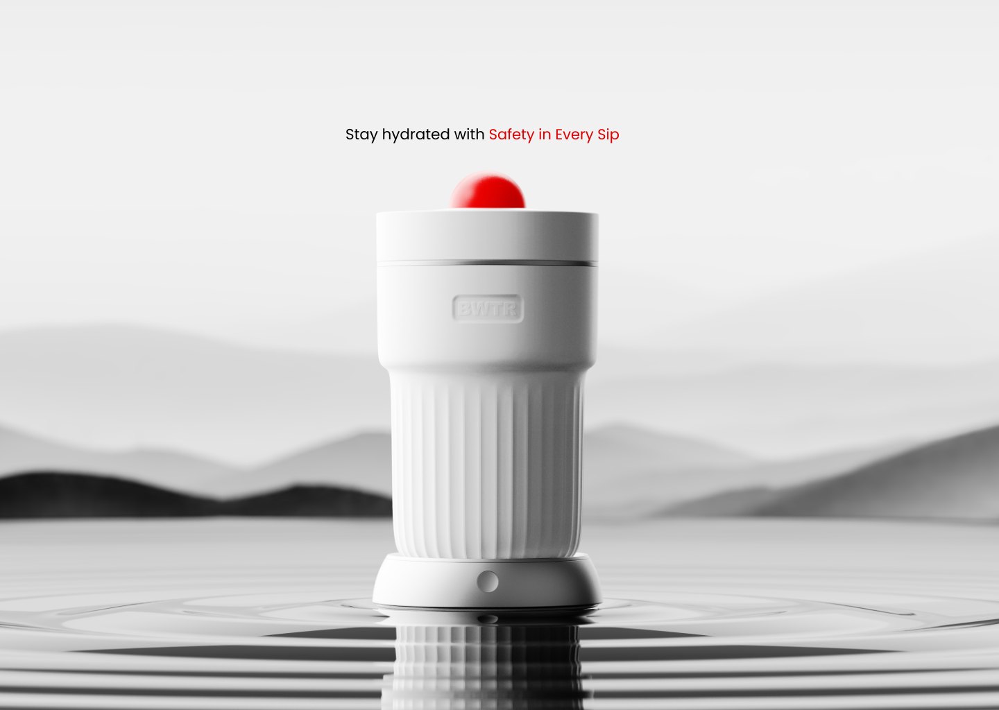 Accessible Electric Water Bottle - Hero Render
